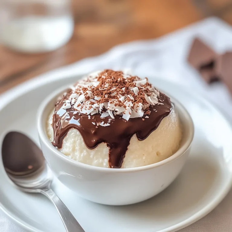 Budino al cocco e cioccolato
