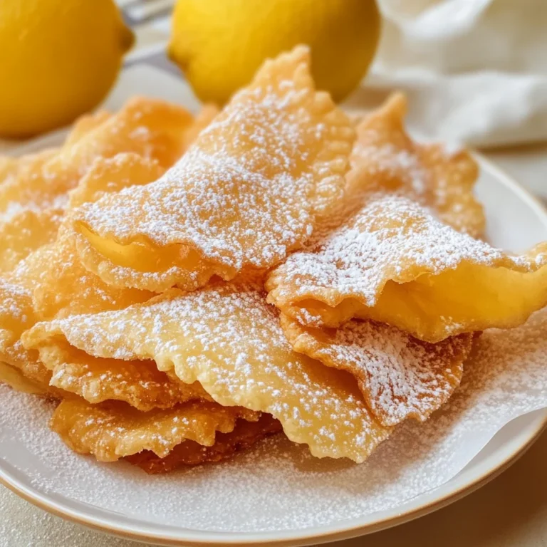 Chiacchiere al limoncello