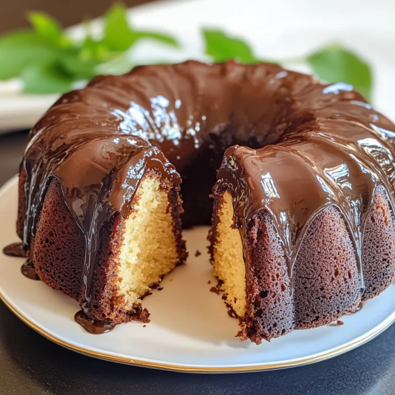Ciambellone glassato al cioccolato