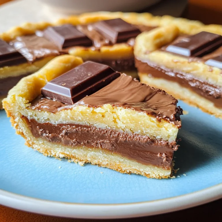 Crostata con barrette al cioccolato
