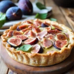 Crostata salata prosciutto di pollo e fichi