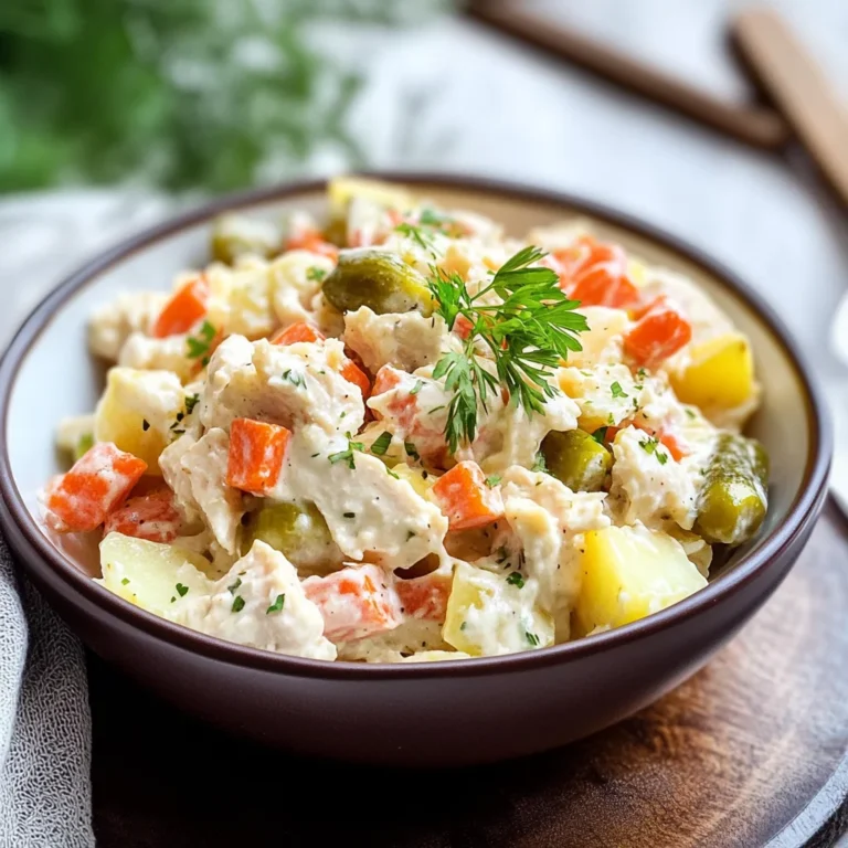 Insalata russa con pollo
