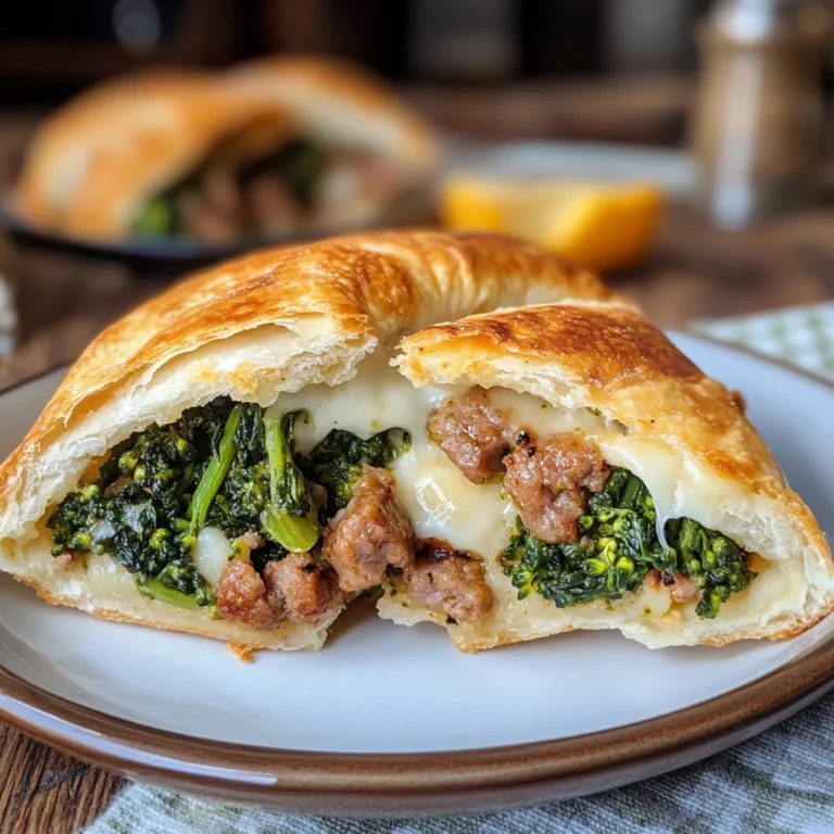 Panzerotti con salsiccia e friarielli