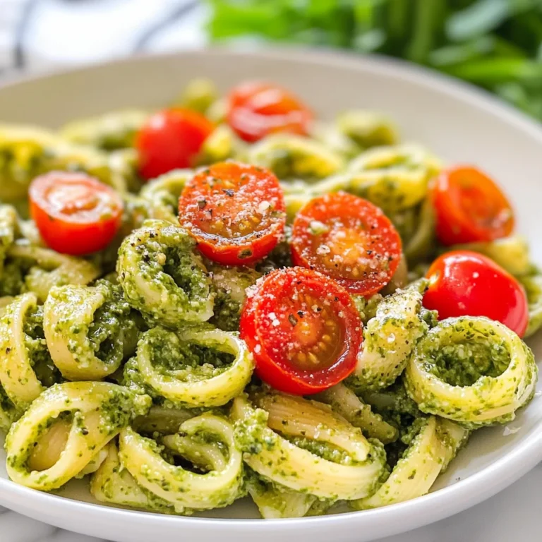 Pasta al pesto di rucola