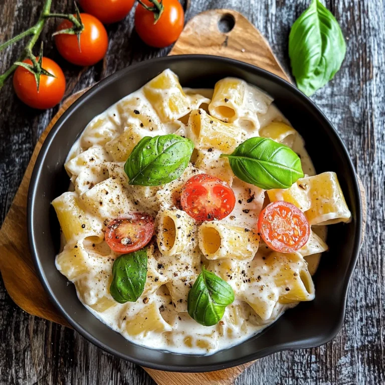 Pasta alla crema di ricotta