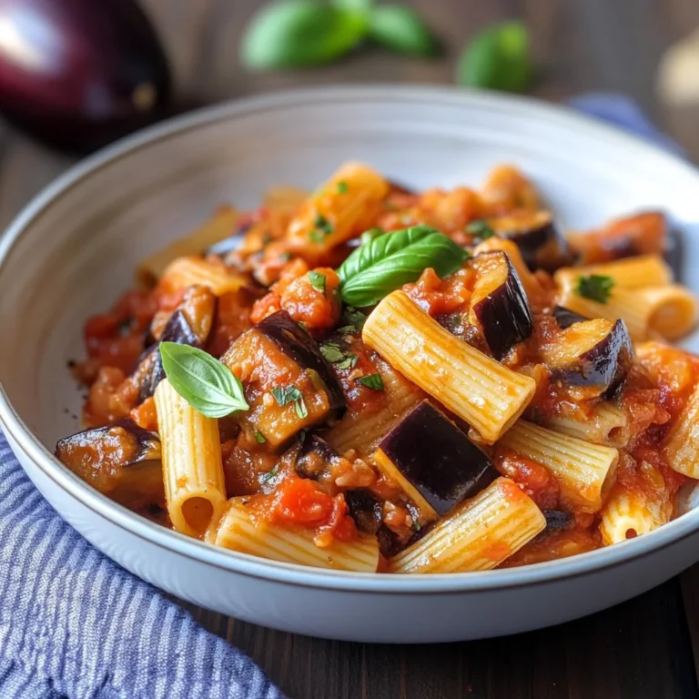 Pasta con le melanzane