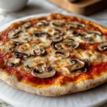 Pizza semintegrale ai funghi