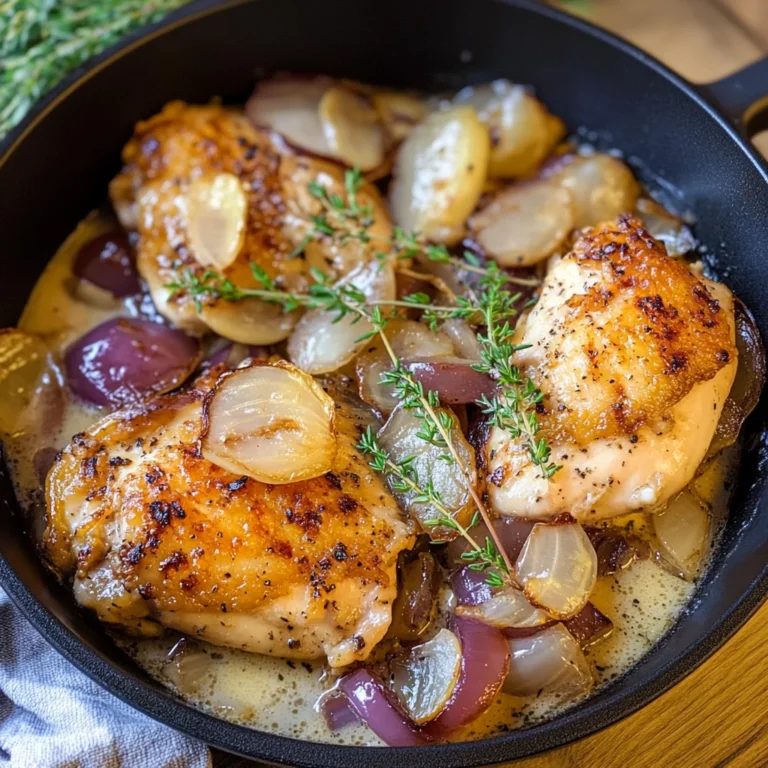 Pollo con cipolle