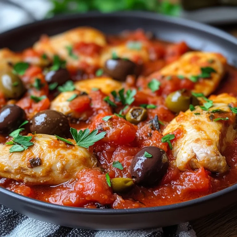 Pollo con pomodoro e olive