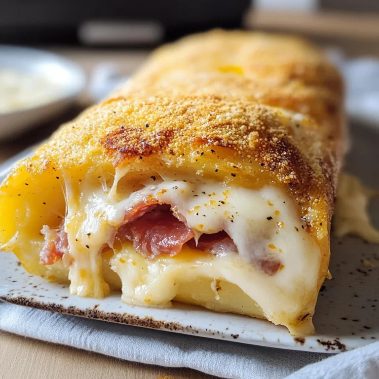 Rotolo di patate salame e formaggio