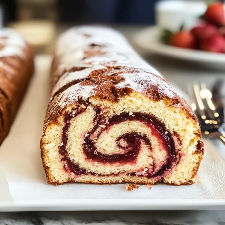 Rotolo marmorizzato con marmellata