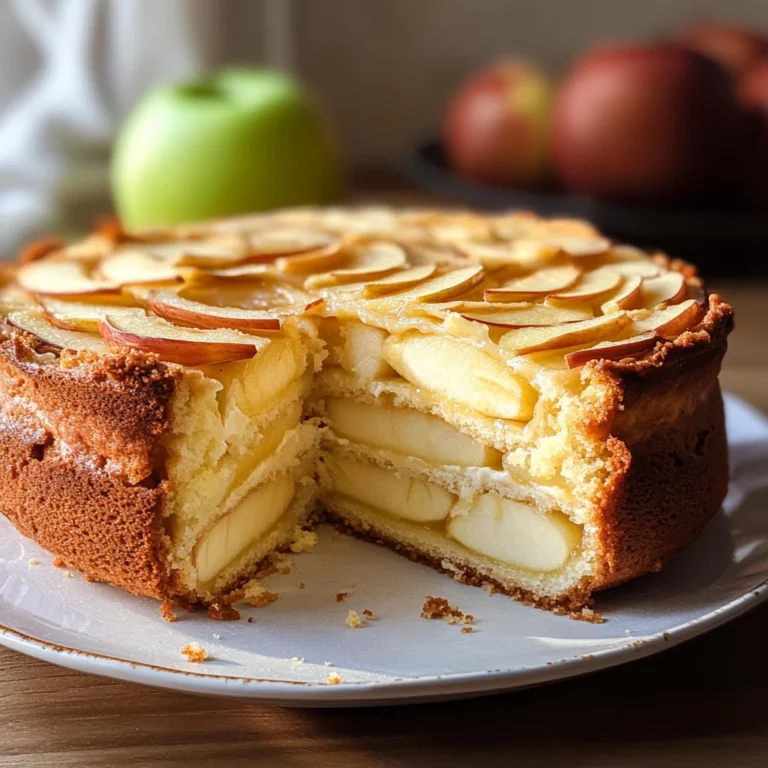Torta con mele invisibili