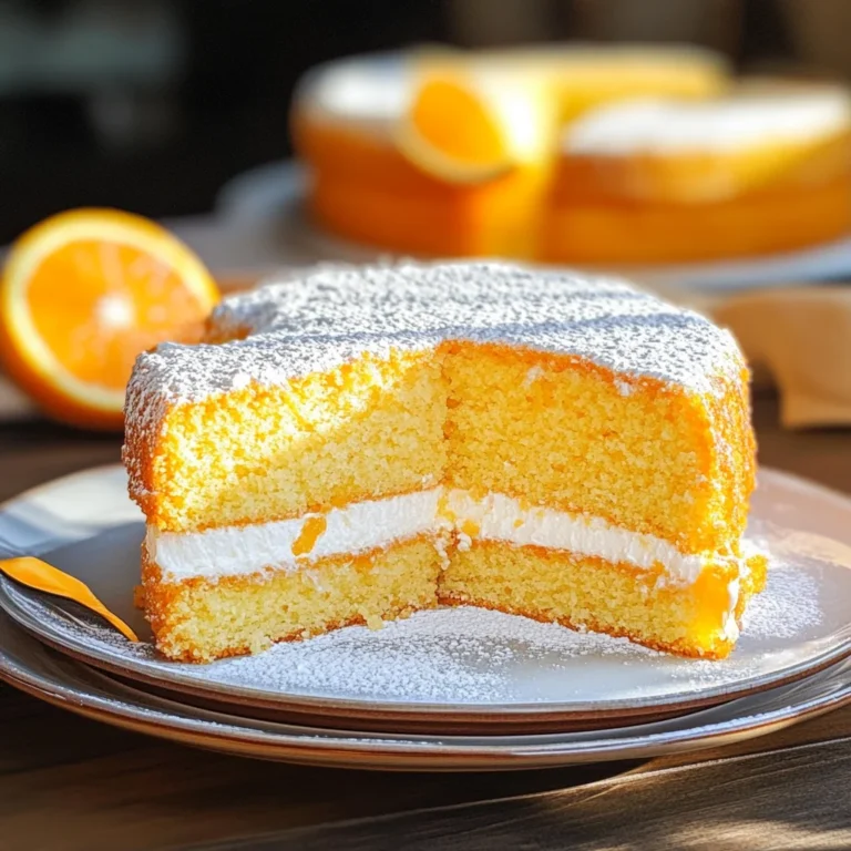 Torta versata all'arancia