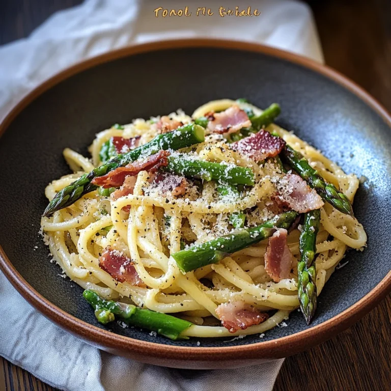 Trofie con asparagi e pancetta di tacchino