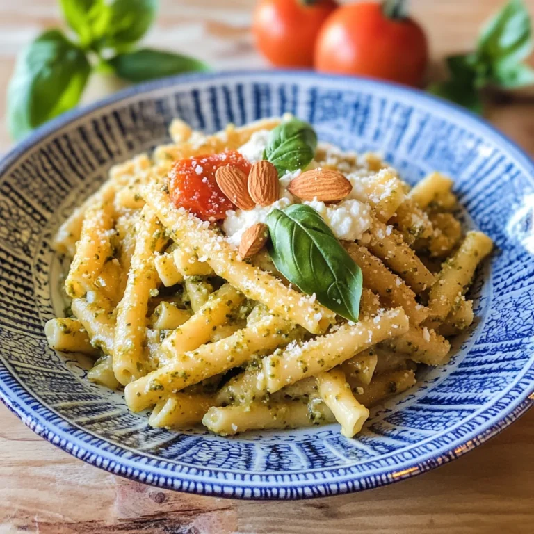 Pasta con pesto alla siciliana