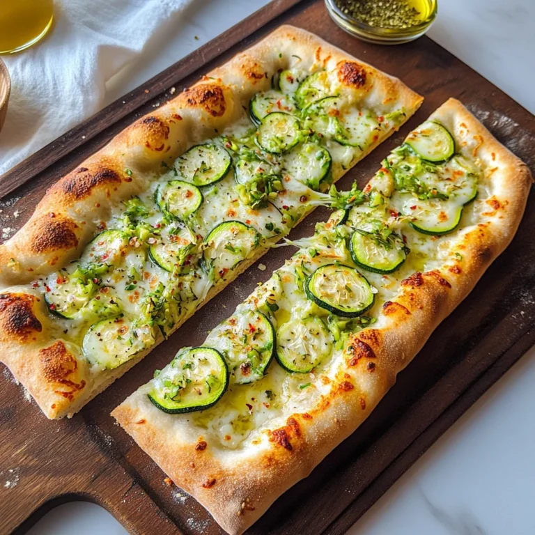 Pizza bianca con zucchine
