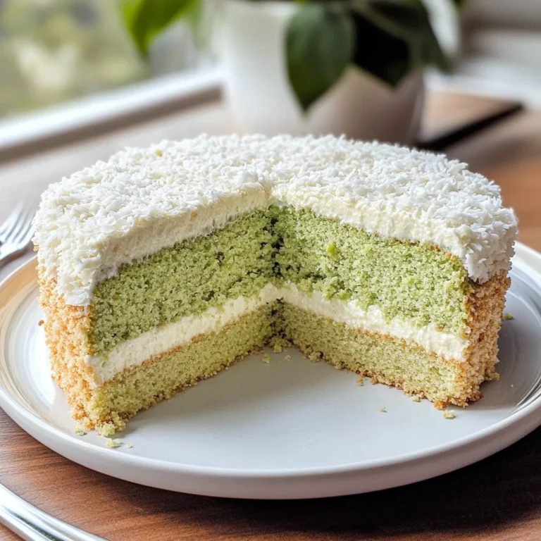 Torta pistacchio e cocco